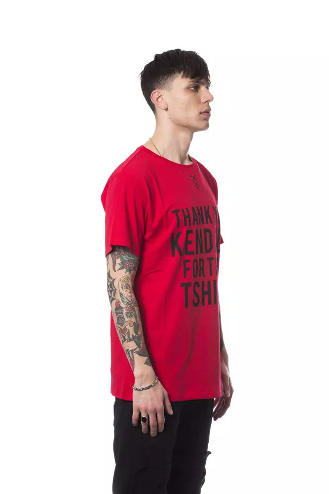 Nicolo Tonetto T-shirt imprimé élégant à col rond rouge