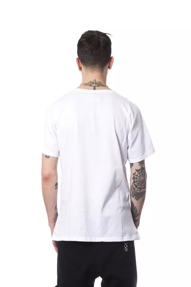 Nicolo Tonetto T-shirt imprimé à col rond blanc élégant