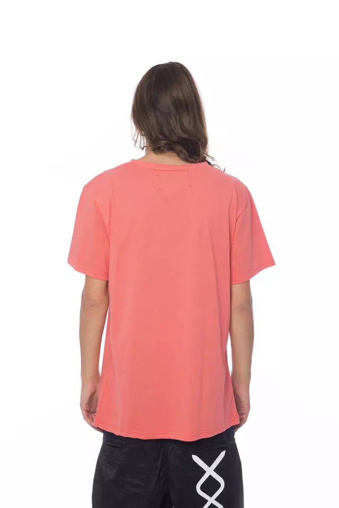 Nicolo Tonetto T-shirt élégant en coton rose à col rond