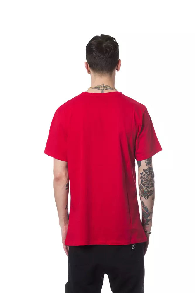 Nicolo Tonetto T-shirt imprimé élégant à col rond rouge