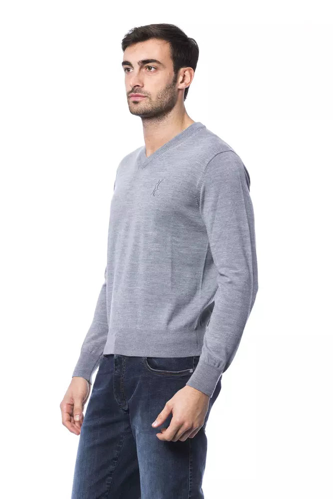 Billionaire Italian Couture Élégant pull en laine mérinos brodé