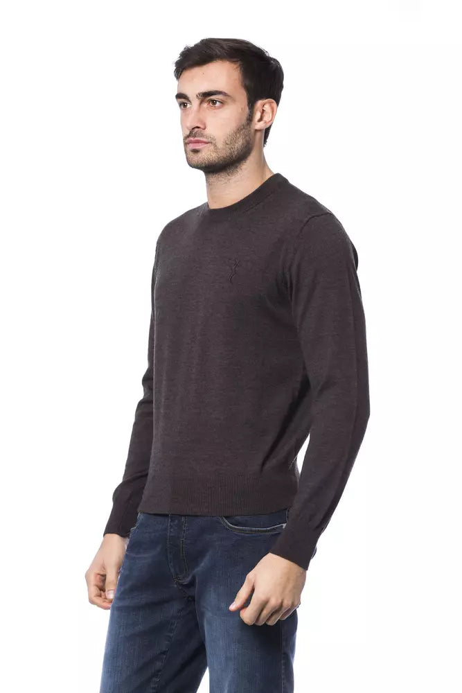 Billionaire Italian Couture Élégant pull en laine mérinos brodé