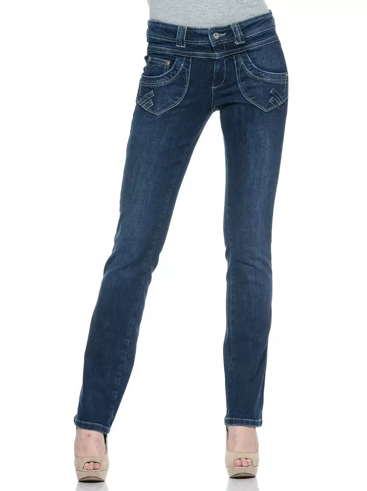 Ungaro Fever Chic Bleu Coton-Regular Fit Fever Jeans