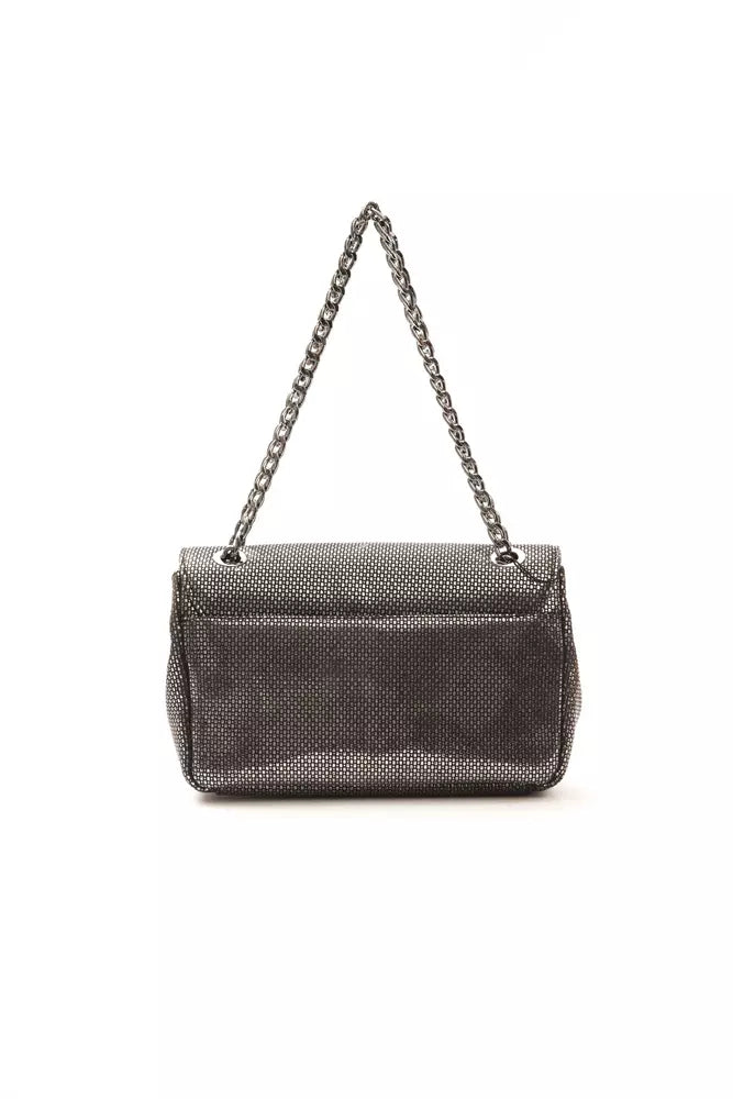 Pompei Donatella élégant sac à bandoulière en cuir gris