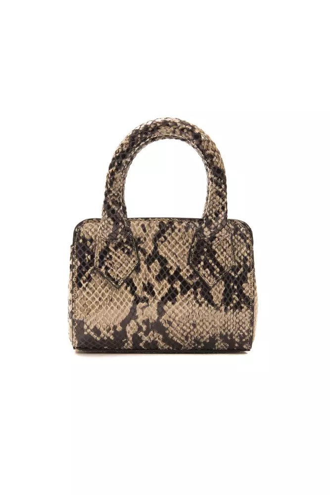 Pompei Donatella Chic Mini fourre-tout en cuir imprimé python