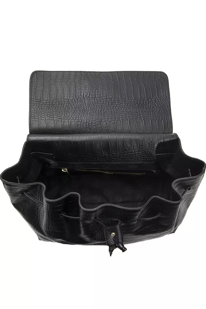 Sac Pompei Donatella Chic convertible en cuir à imprimé croco