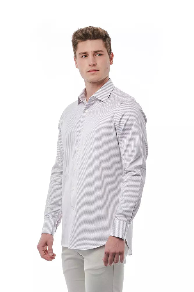 Bagutta Chemise élégante blanche à col italien