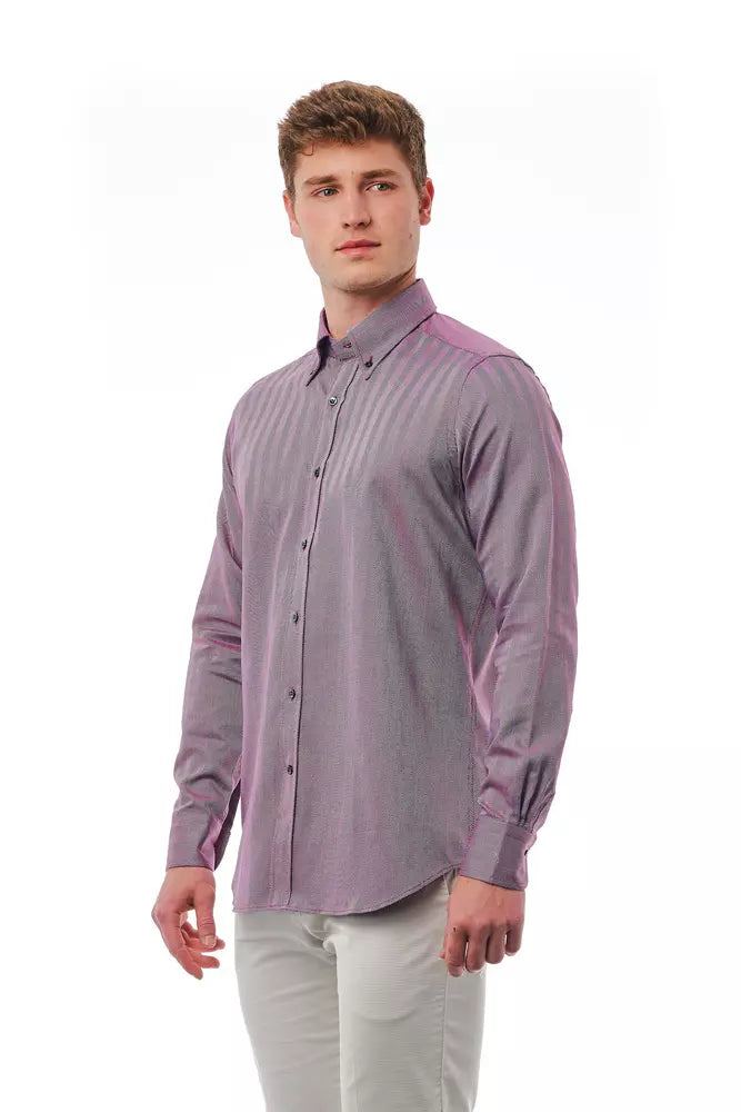 Bagutta Chemise boutonnée élégante bordeaux