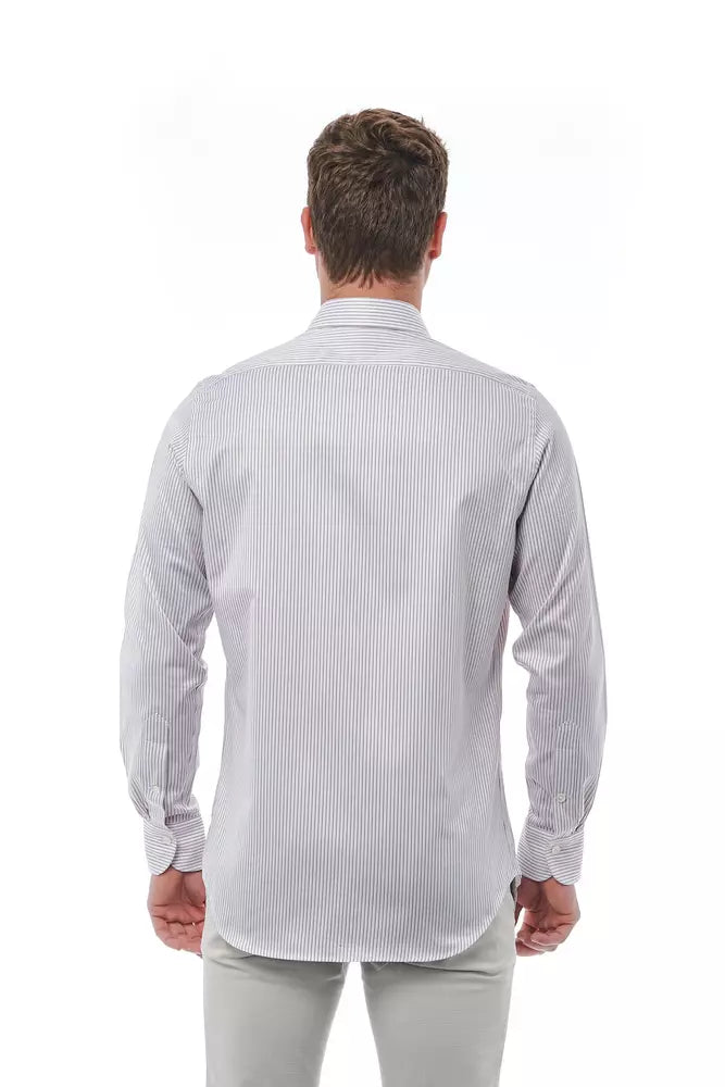 Bagutta Chemise élégante blanche à col italien