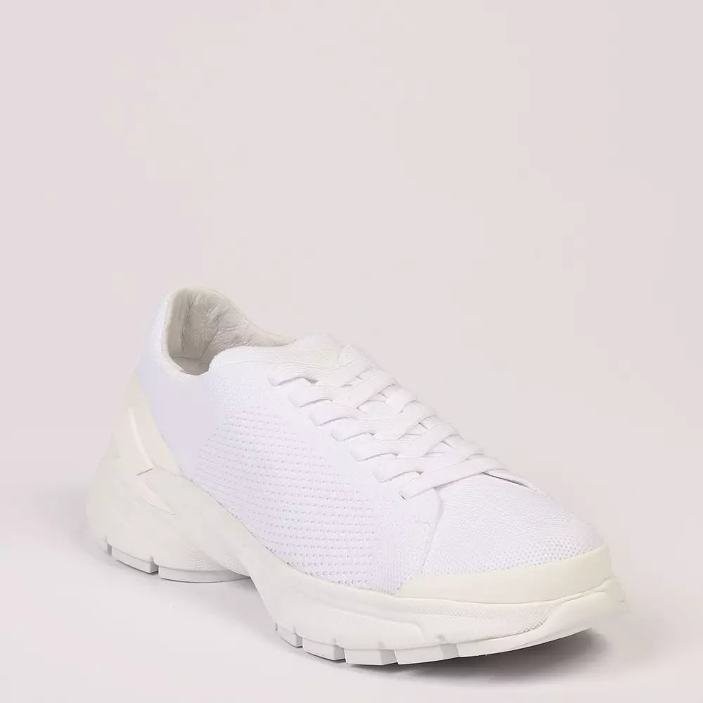 Neil Barrett Ultra-Chic Bolt Sneakers in Crisp White