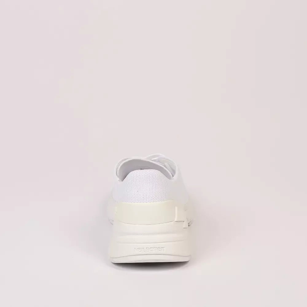 Neil Barrett Ultra-Chic Bolt Sneakers in Crisp White