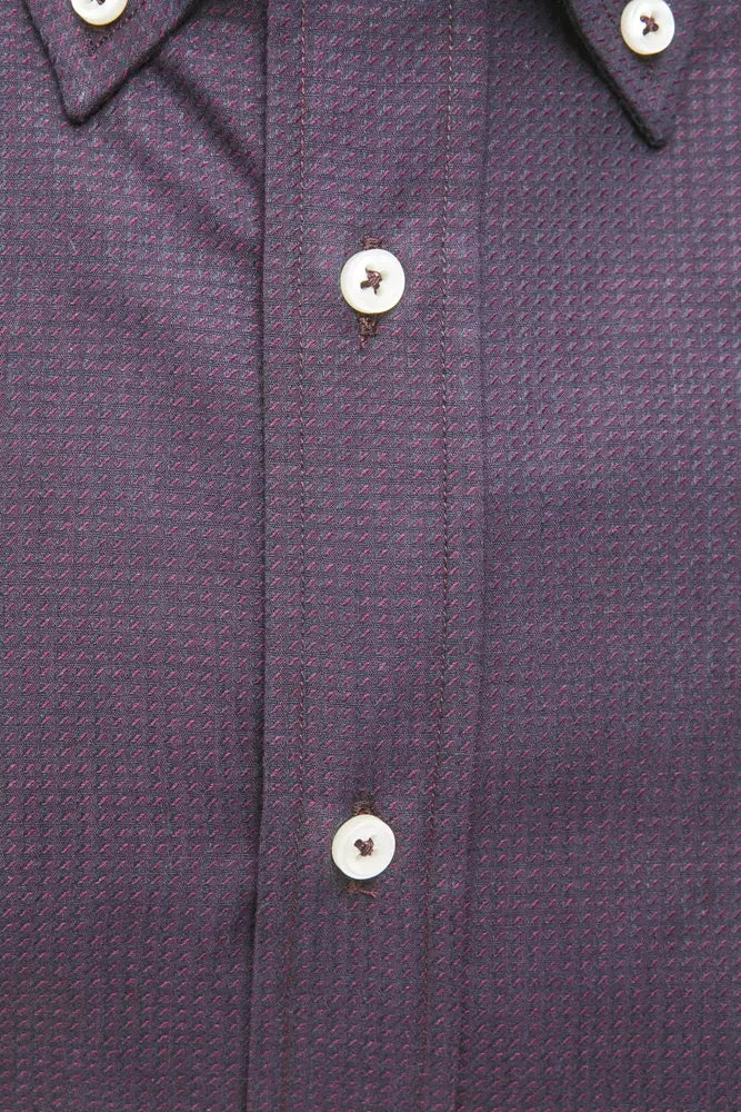 Robert Friedman Chemise boutonnée élégante en coton noir