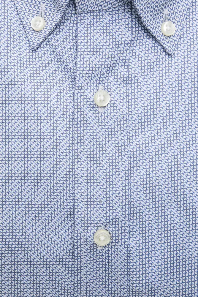 Robert Friedman Chemise élégante en coton bleu clair