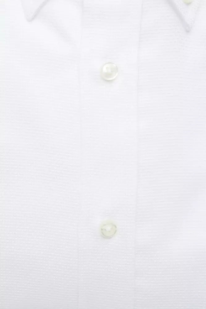 Robert Friedman Chemise boutonnée élégante en coton blanc