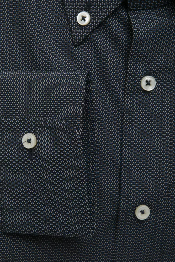 Robert Friedman Chemise boutonnée élégante en coton noir