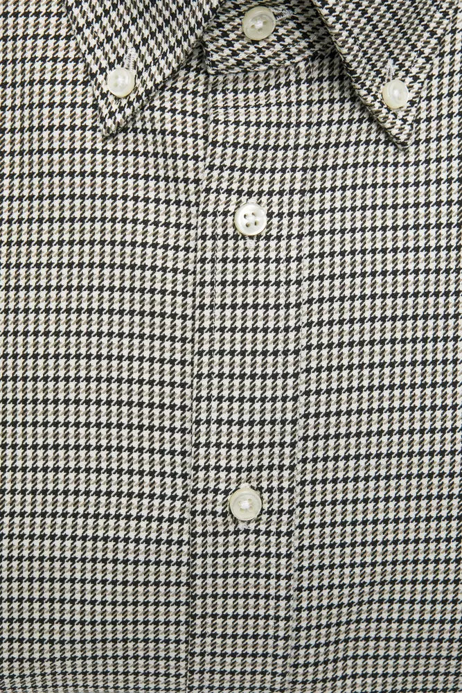 Robert Friedman Chemise régulière boutonnée en coton beige