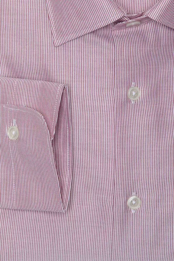 Robert Friedman Chemise chic à col slim en coton rose