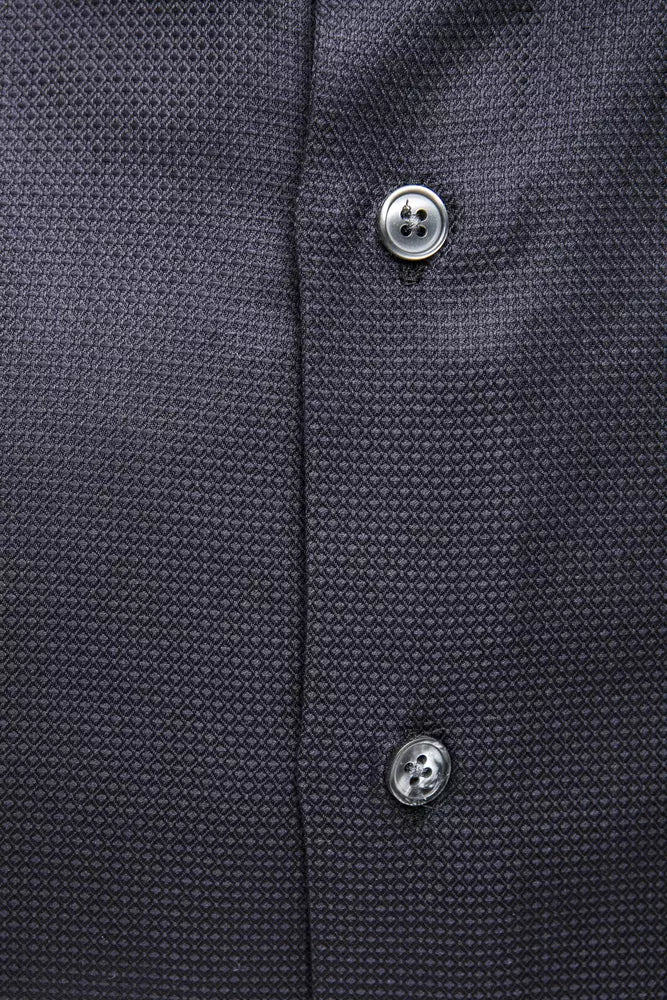 Chemise bleue élégante à col slim pour hommes Robert Friedman