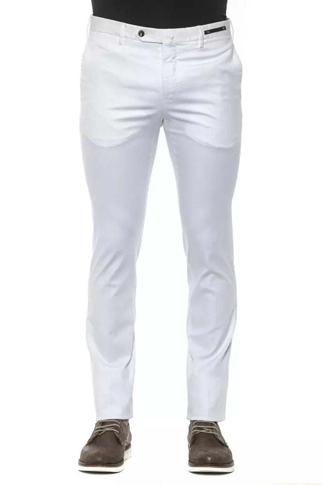 Pantalon blanc super slim PT Torino Chic pour homme