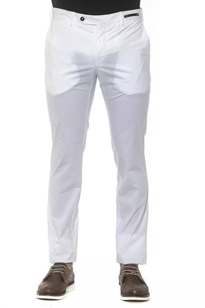 Pantalon homme PT Torino Chic blanc super slim