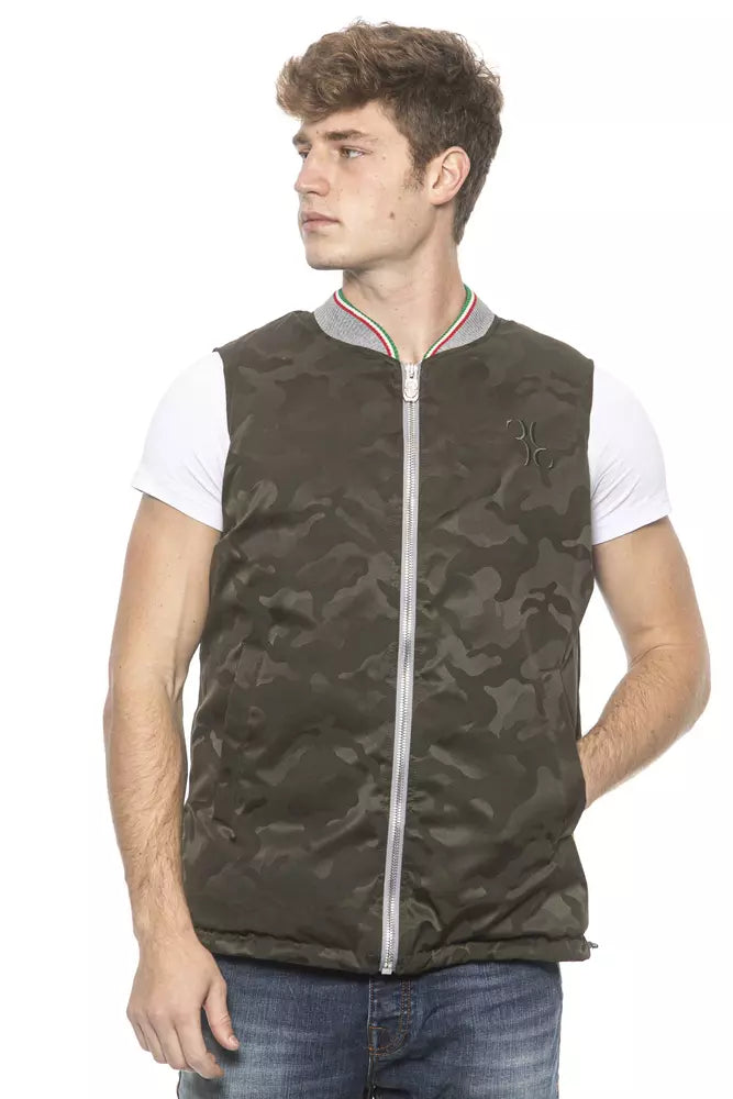 Billionaire Italian Couture Chic Army Gilet de créateur pour homme