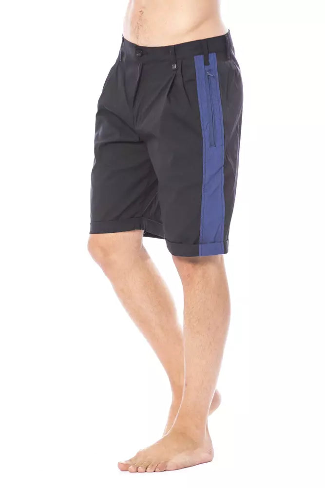 Verri Sleek Black Casual Shorts for Men