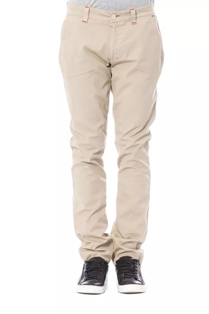 Verri Beige Slim Fit Chino Pants