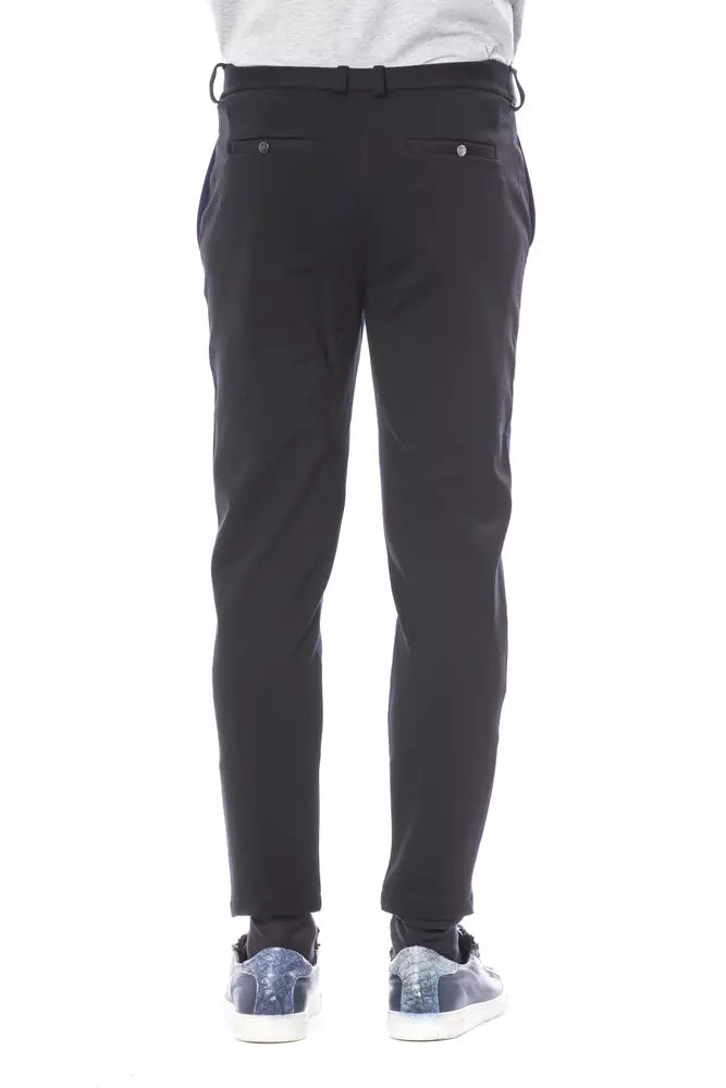 Pantalon Verri élégant coupe slim bleu