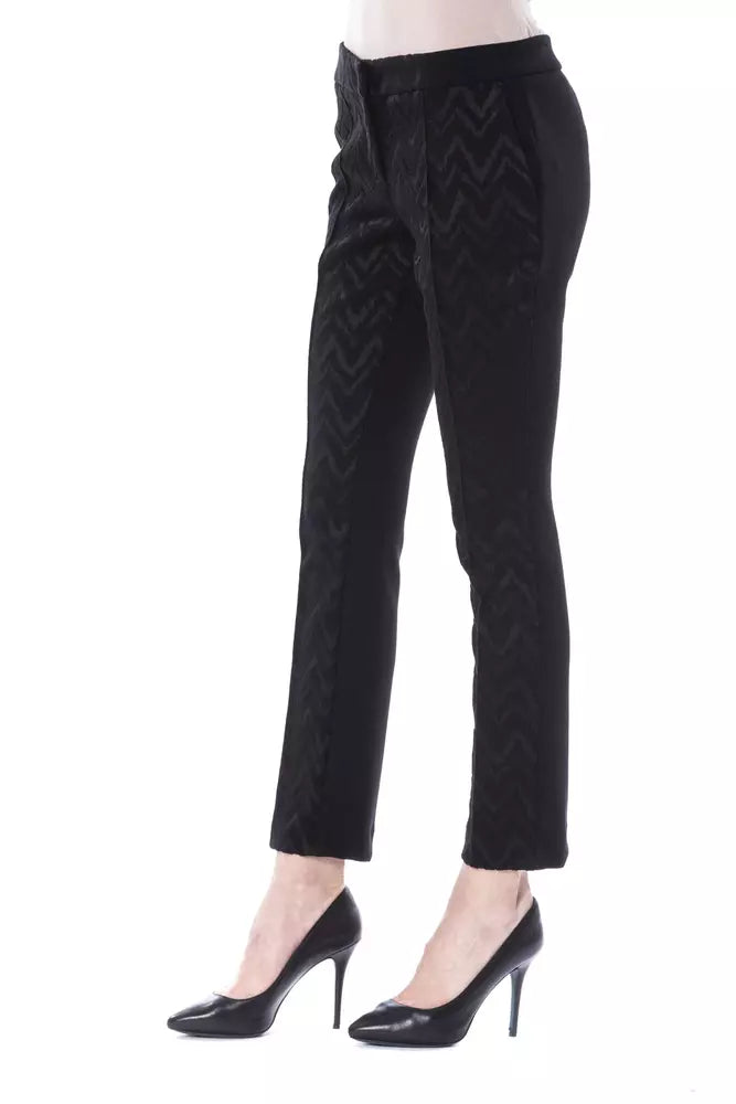 BYBLOS Black Acrylic Women Pants