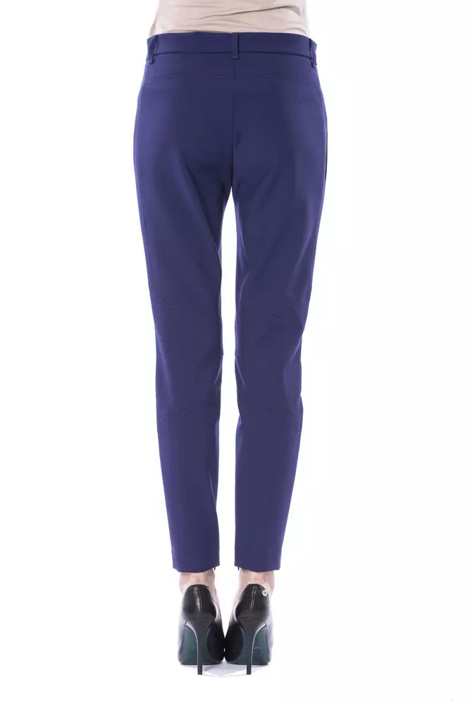 BYBLOS Blue Polyester Women Pant