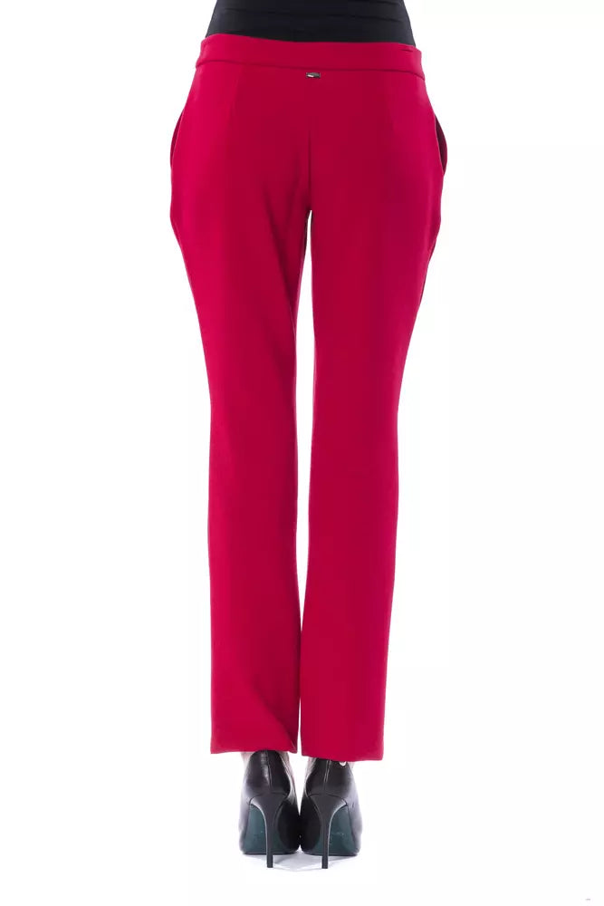 BYBLOS Pantalon chic fuchsia coupe slim