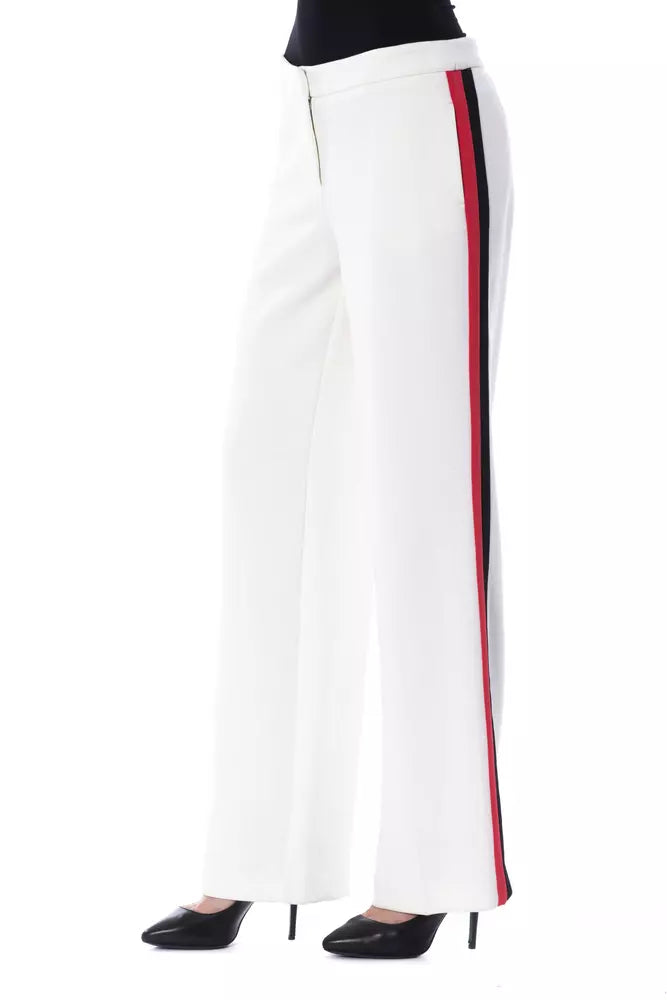 BYBLOS White Polyester Women Pants