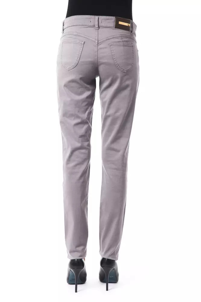 BYBLOS Pantalon chic en coton mélangé gris