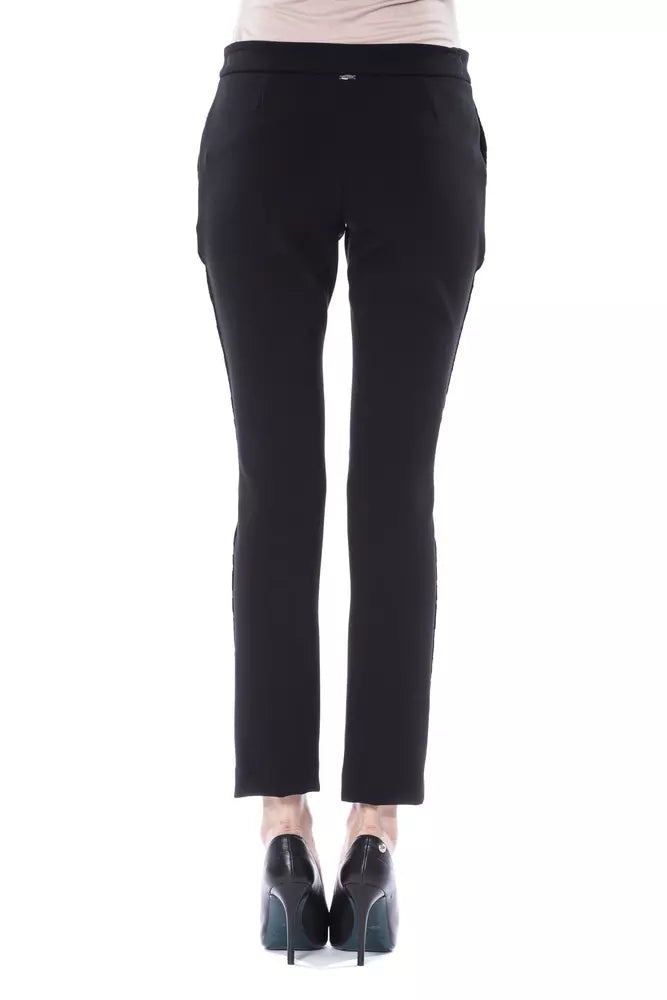 BYBLOS Pantalon élégant à motifs coupe slim