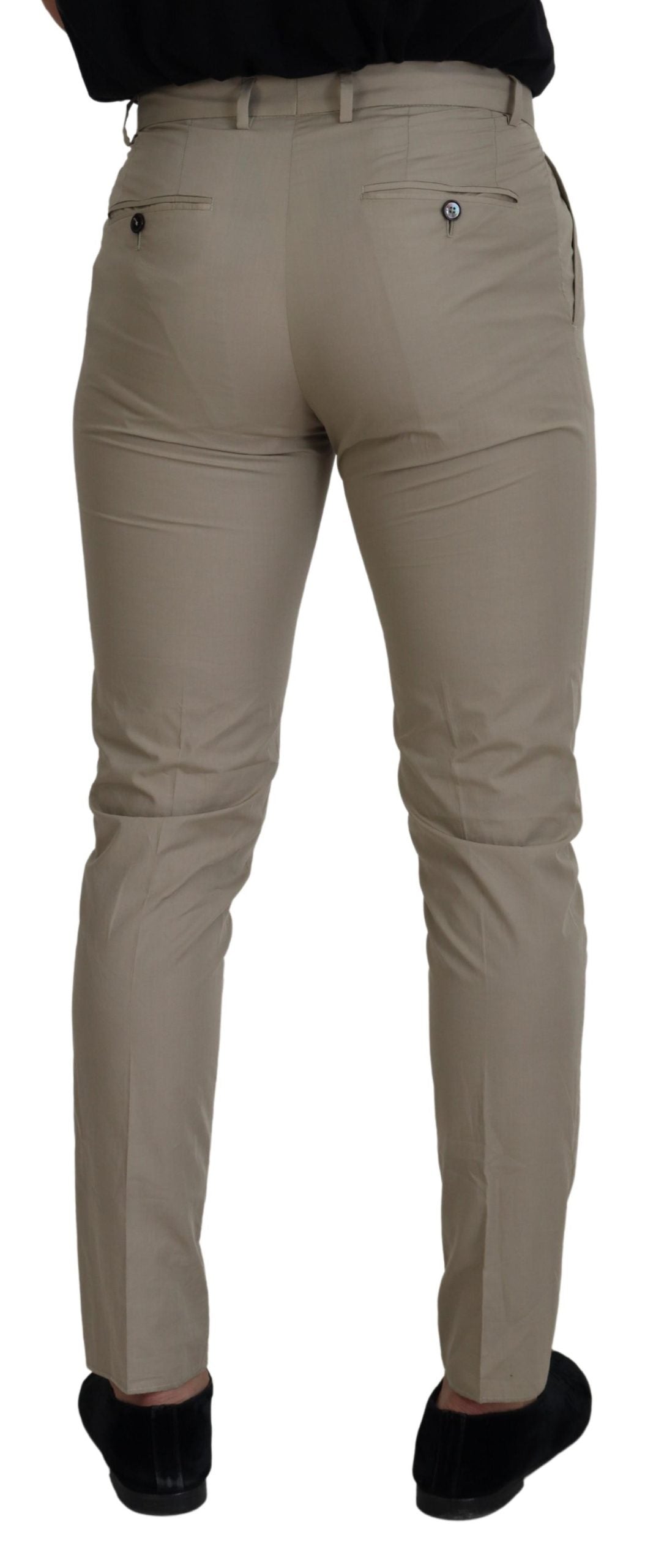 Dolce &amp; Gabbana Superbe pantalon en coton italien beige