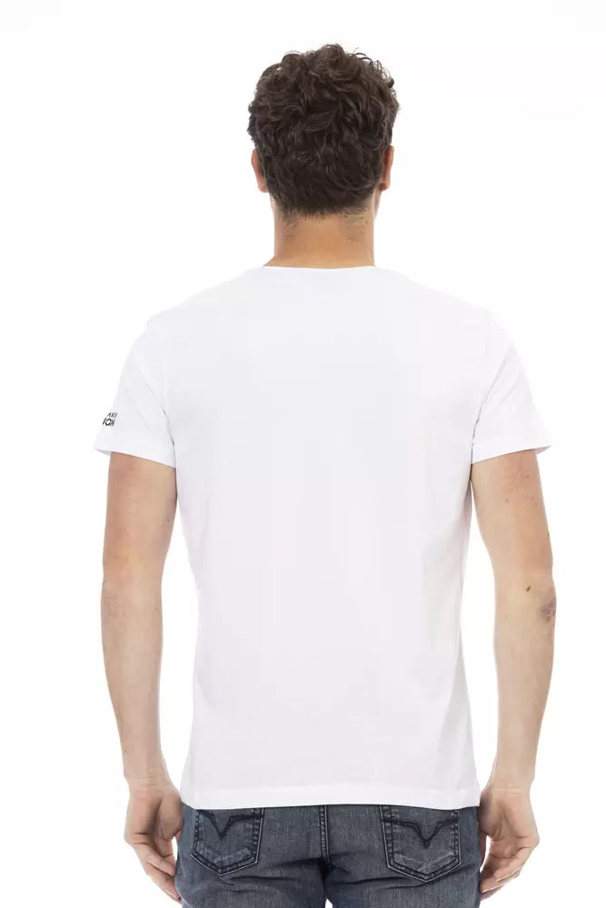 Trussardi Action T-shirt blanc élégant à manches courtes pour homme