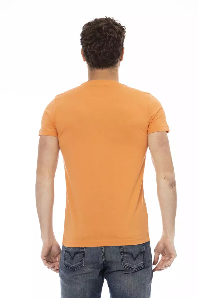 Trussardi T-shirt à manches courtes imprimé orange Action Chic