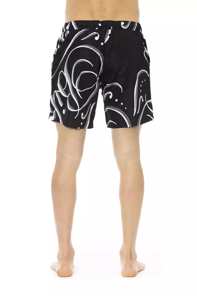 Short de bain élégant à imprimé intégral Bikkembergs pour hommes