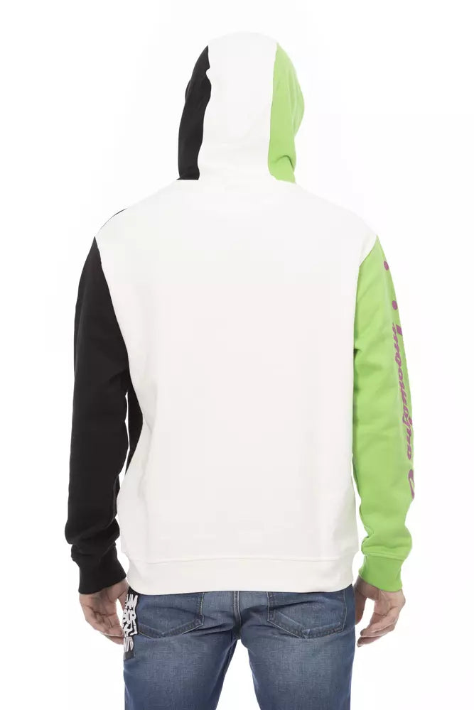 Automobili Lamborghini Sweat-shirt à capuche en coton blanc élégant