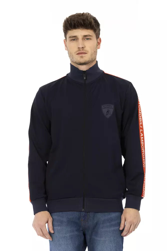 Automobili Lamborghini - Sweat-shirt élégant zippé avec détails emblématiques sur les manches