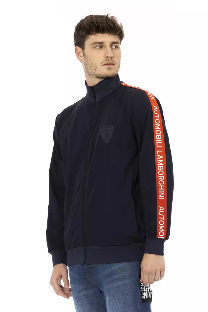 Automobili Lamborghini - Sweat-shirt élégant zippé avec détails emblématiques sur les manches