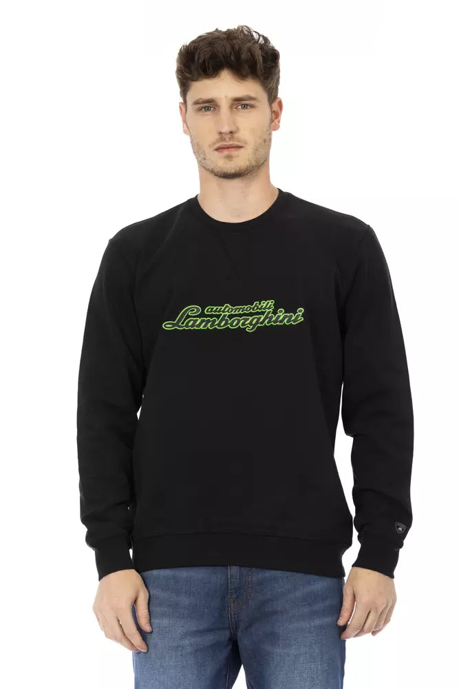 Automobili Lamborghini - Sweat-shirt ras du cou en coton élégant avec logo