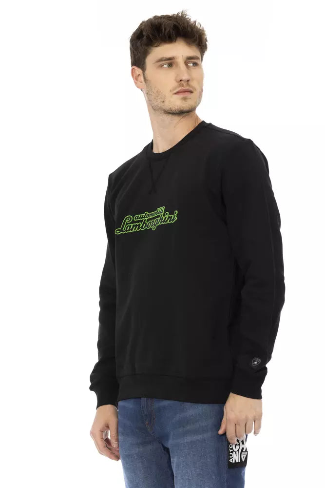 Automobili Lamborghini - Sweat-shirt ras du cou en coton élégant avec logo