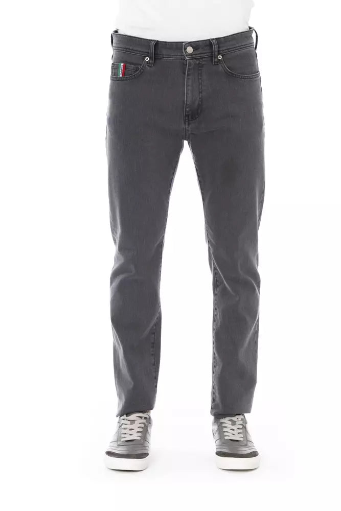 Baldinini Trend Chic Gris Regular Fit Jean Homme