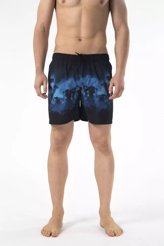 Just Cavalli Short de plage imprimé chic avec logo brodé