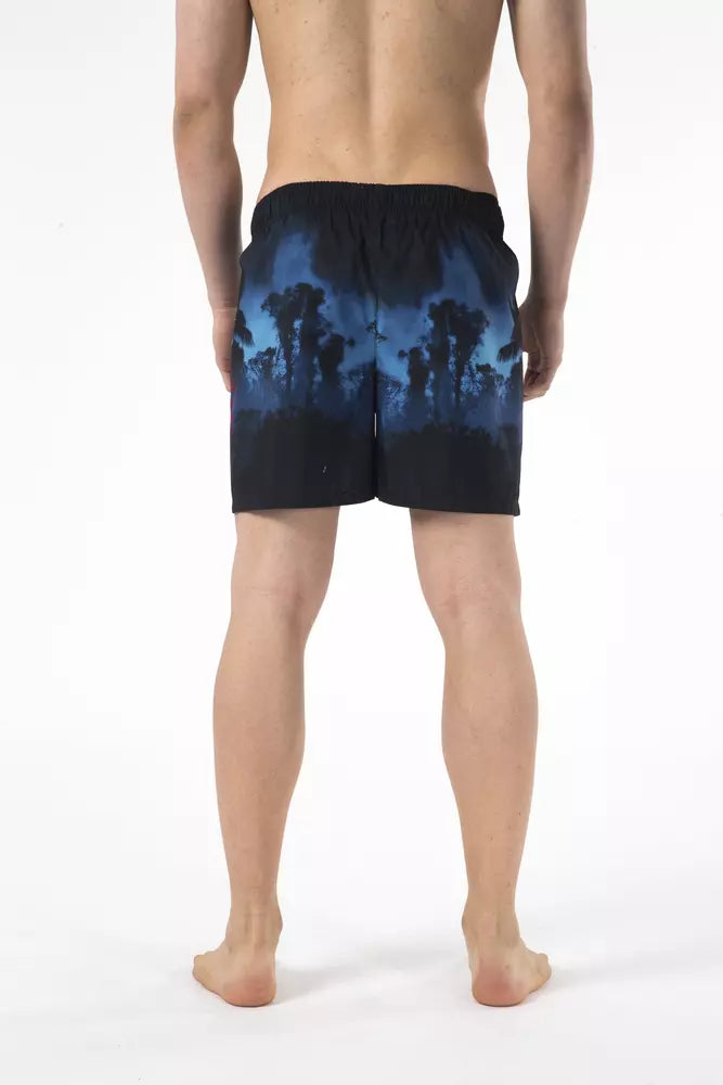 Just Cavalli Short de plage imprimé chic avec logo brodé