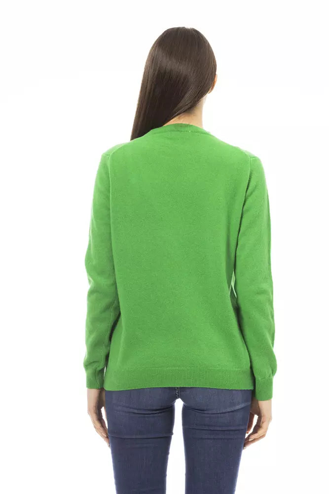 Baldinini Trend Emerald Elegance Pull en laine et cachemire