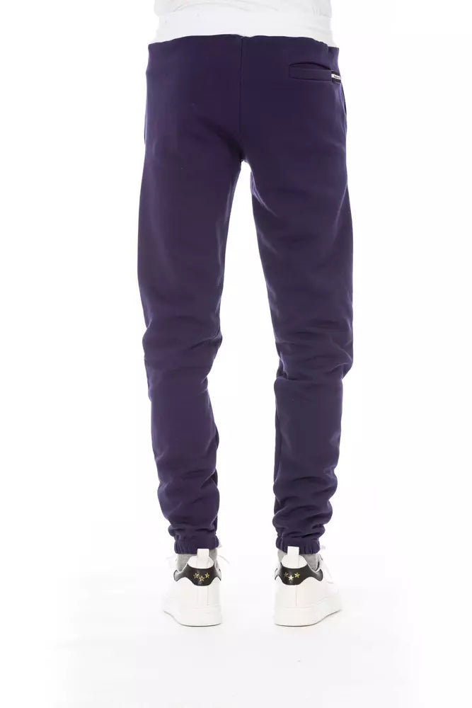 Baldinini Trend Chic Pantalon de sport en polaire violet - Élevez votre style