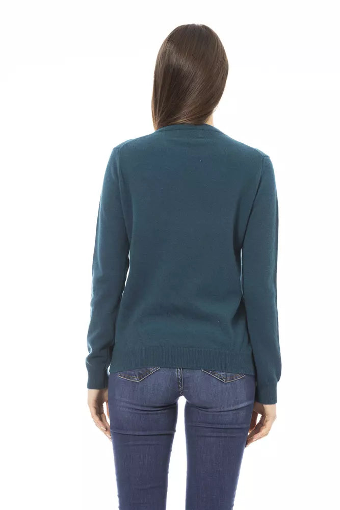 Baldinini Trend Green Wool Women Sweater