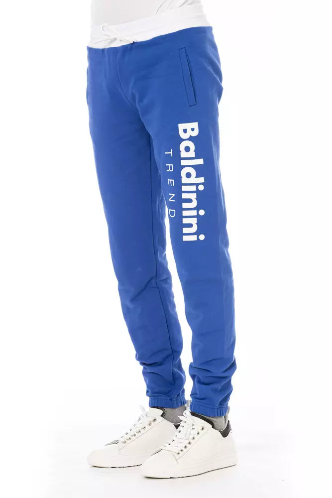 Baldinini Trend Blue Cotton Men Pant